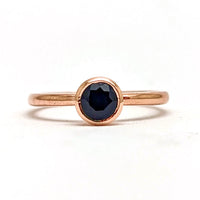 Second Empire Calanthe Ring - Blue Australian Sapphire