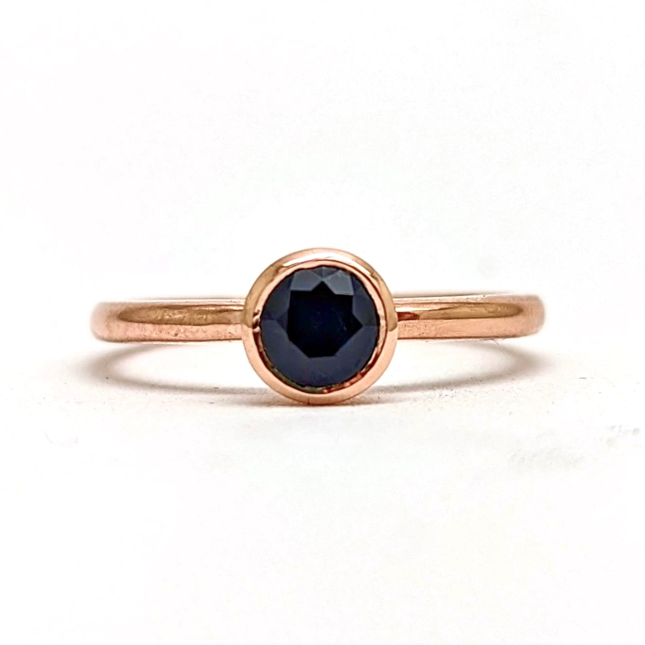 Second Empire Calanthe Ring - Blue Australian Sapphire