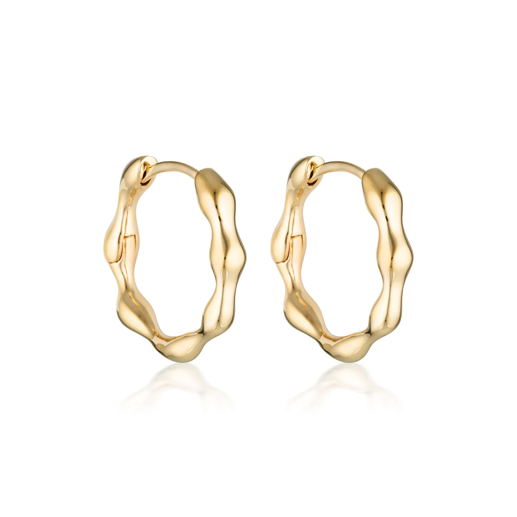 Linda Tahija - Organica Huggie Earrings