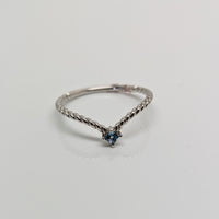 White Gold Twisted Ring