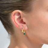 Linda Tahija - Alga Green Onyx Earrings