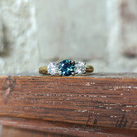 Second Empire Bexley Ring - Sapphire and Diamonds