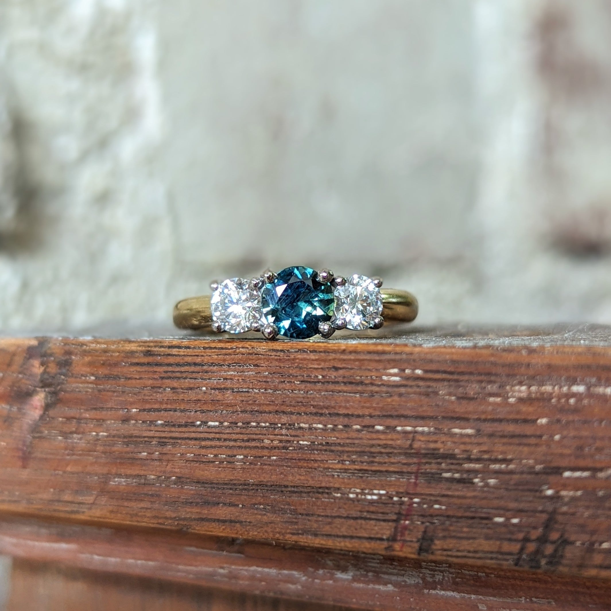 Second Empire Bexley Ring - Sapphire and Diamonds