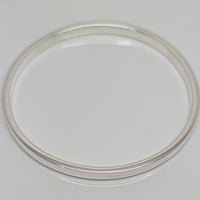 Solid Sterling Silver Flat-Rounded Edge Bangle