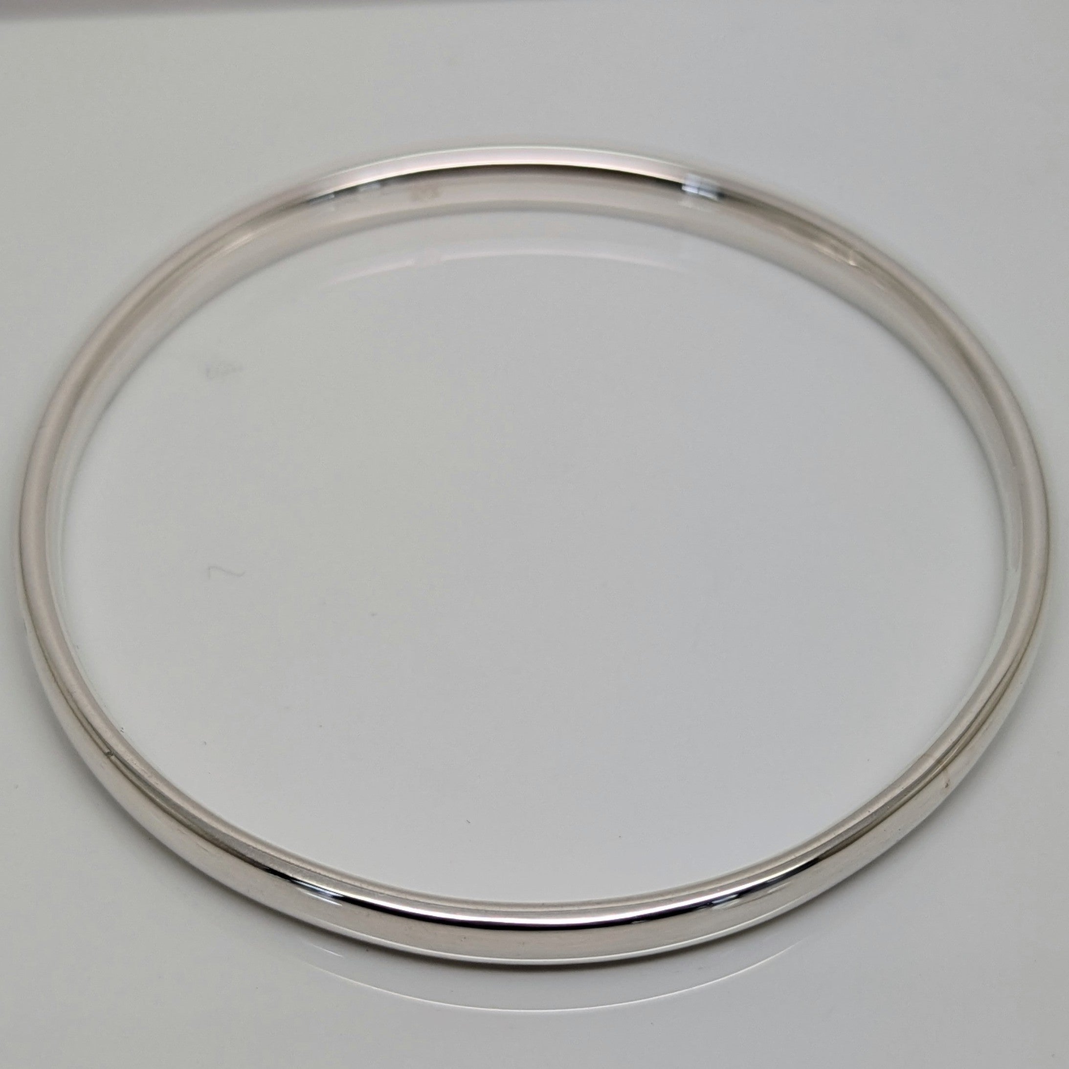 Solid Sterling Silver Comfort Fit Bangle