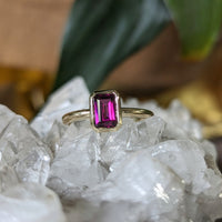 Second Empire Aline Ring - Rhodolite Garnet
