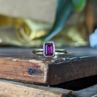 Second Empire Aline Ring - Rhodolite Garnet