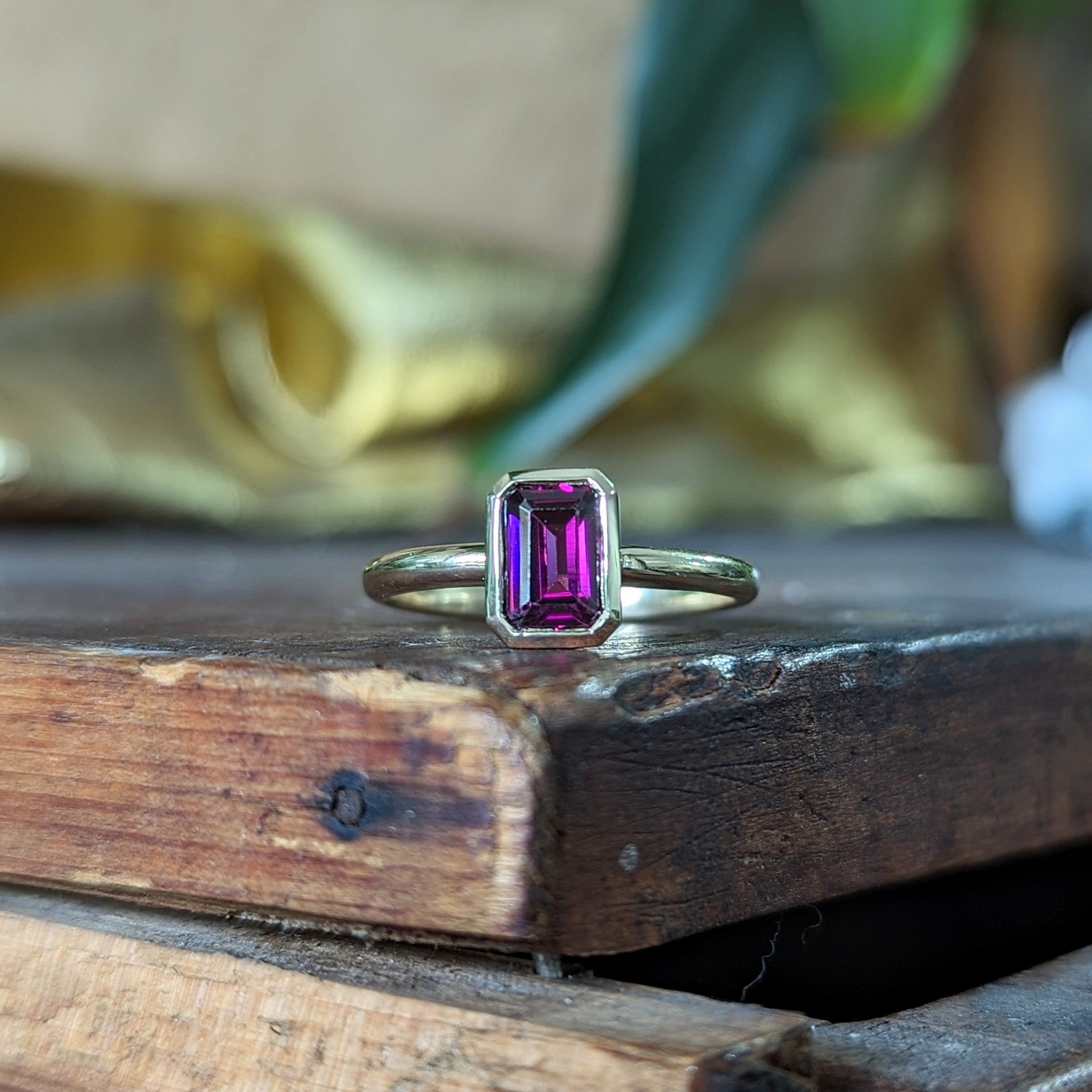 Second Empire Aline Ring - Rhodolite Garnet