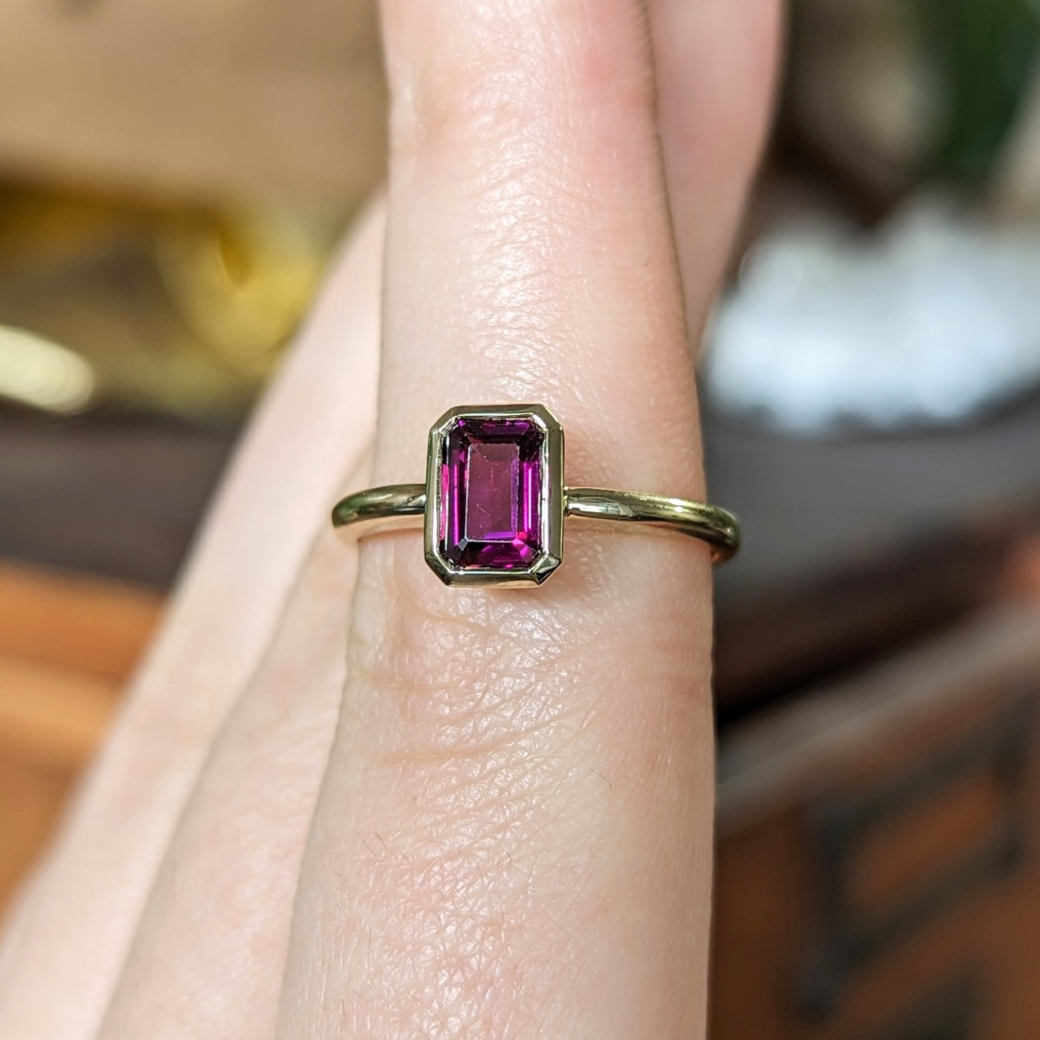 Second Empire Aline Ring - Rhodolite Garnet