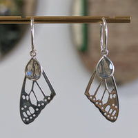 Kirra-Lea - Butterfly Wings with Bezel Set Labradorite