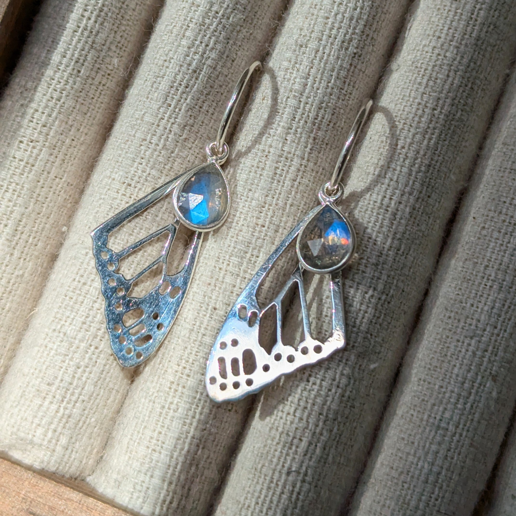 Kirra-Lea - Butterfly Wings with Bezel Set Labradorite