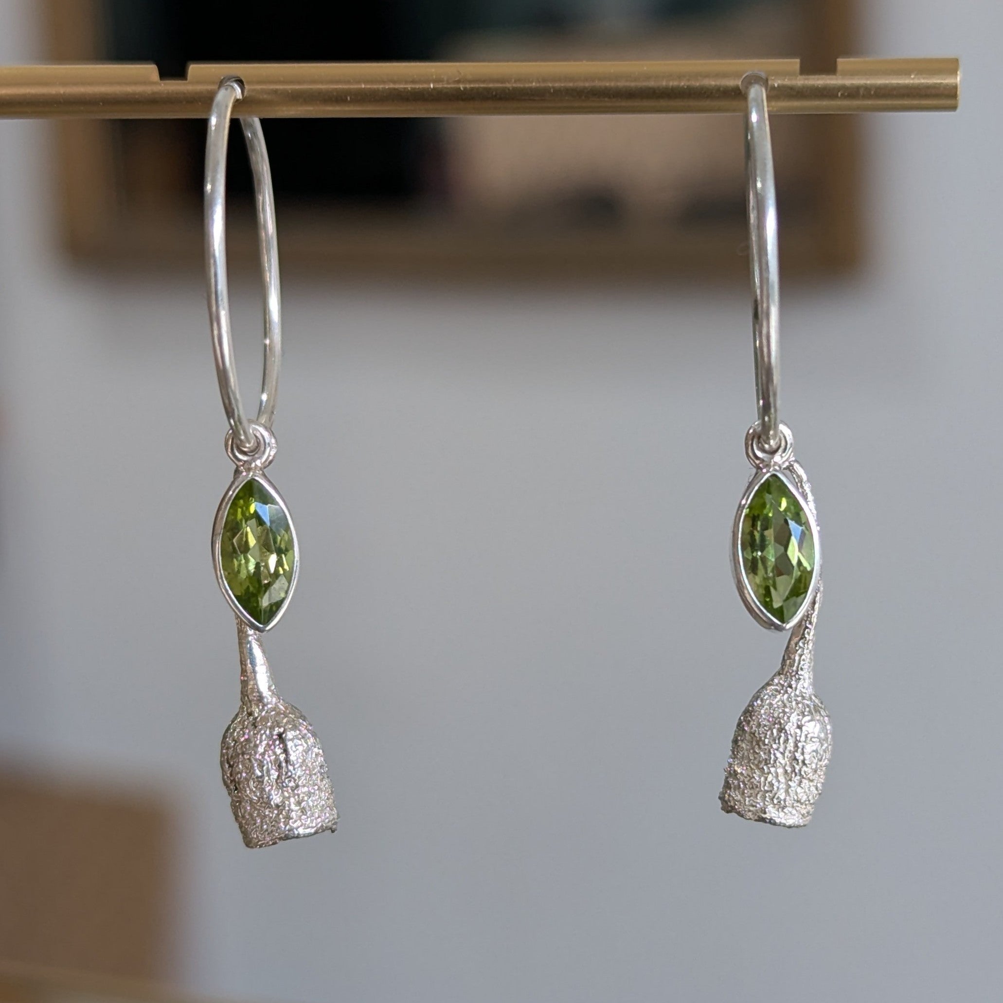 Kirra-Lea - Gumnut Earrings with Peridot
