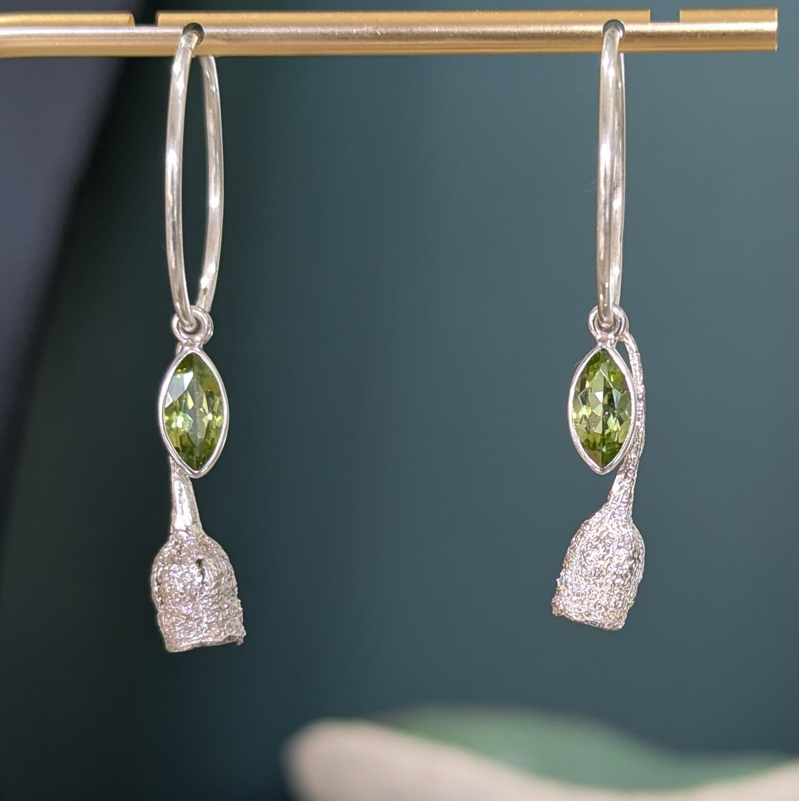 Kirra-Lea - Gumnut Earrings with Peridot