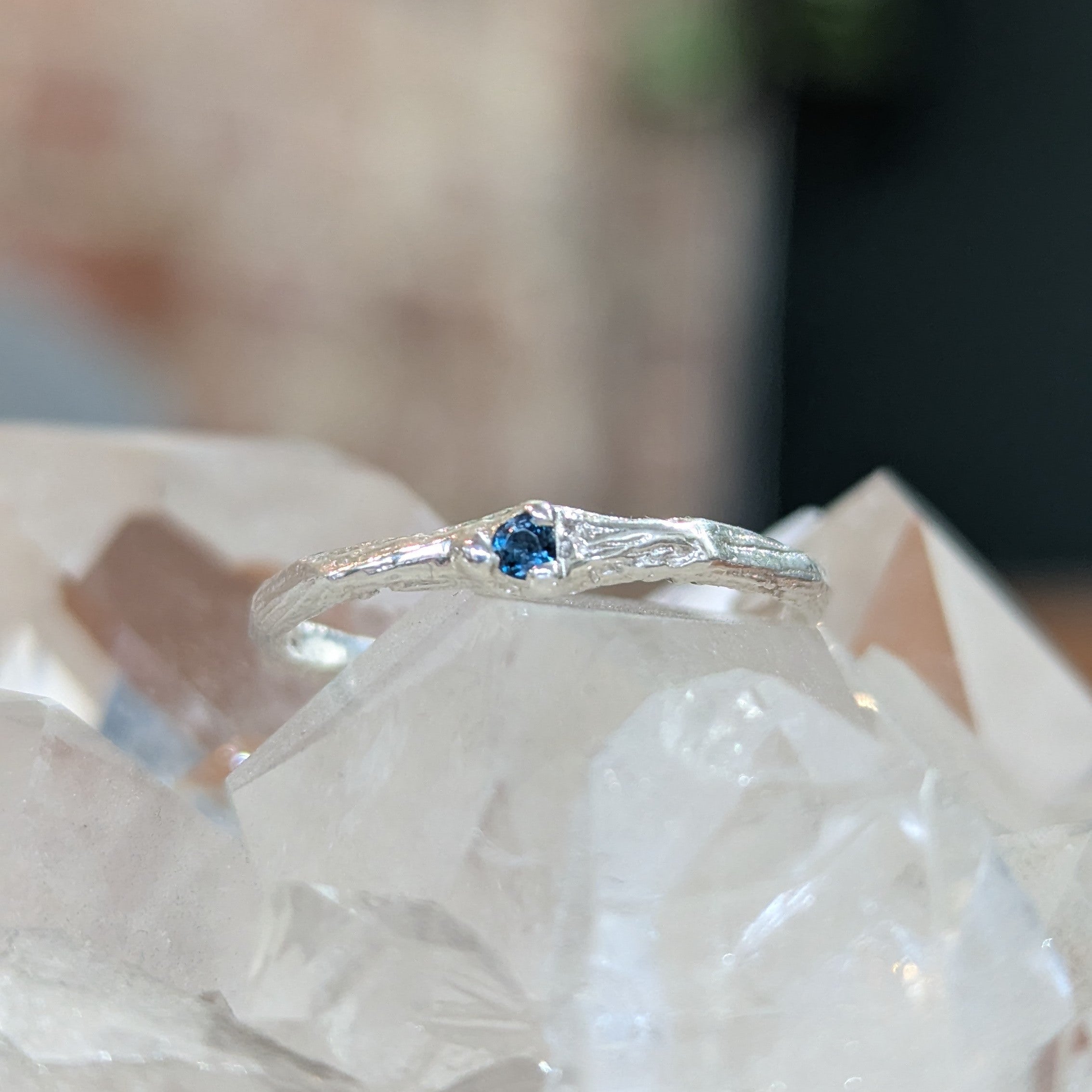 Kirra-Lea - Angel Hair Vine Ring with Topaz