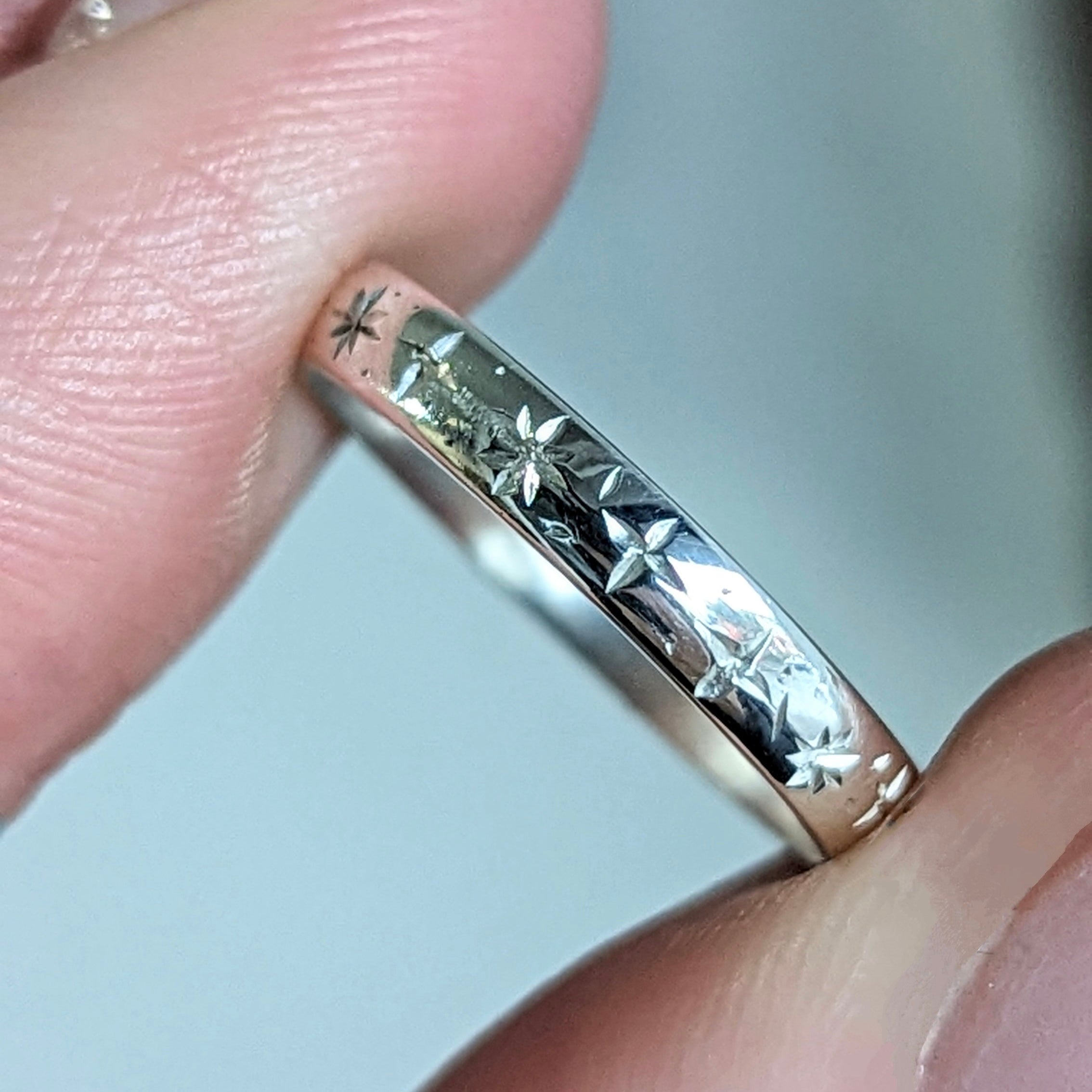 Stellar Sterling Silver Band