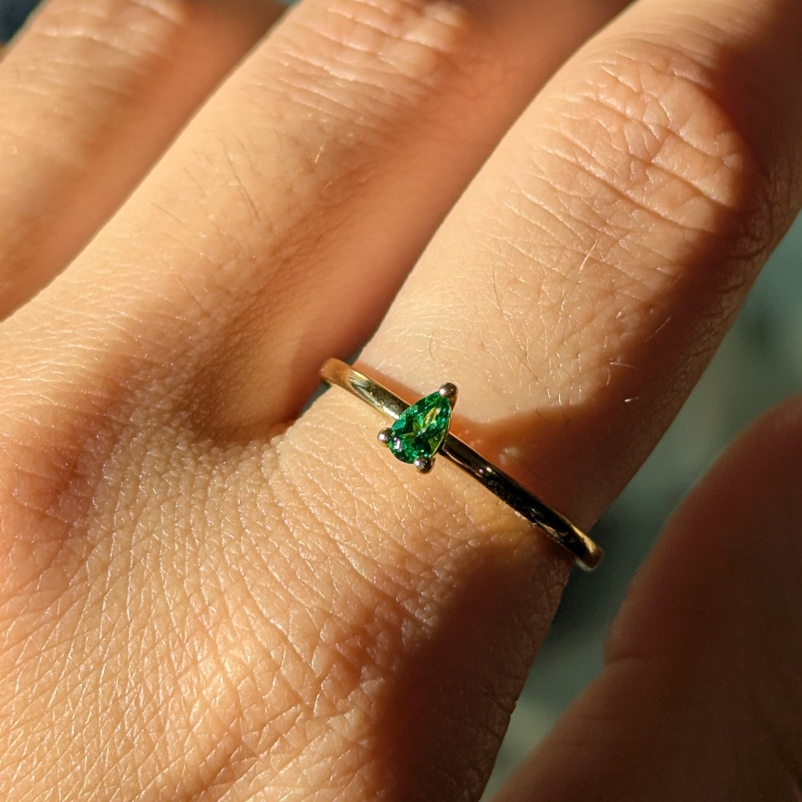 Tsavorite Garnet Ring
