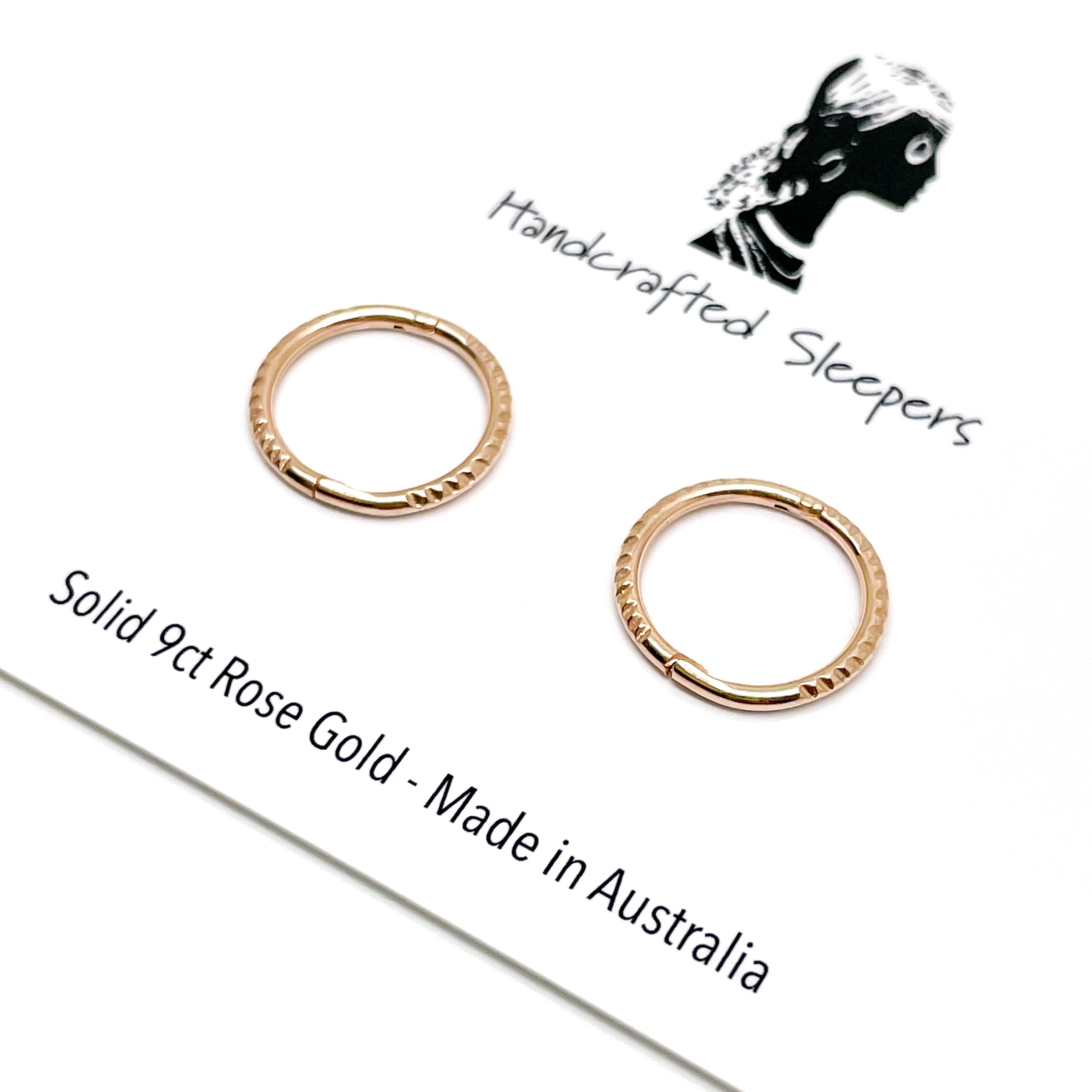 Sleepers - 9ct Gold Twist 8mm