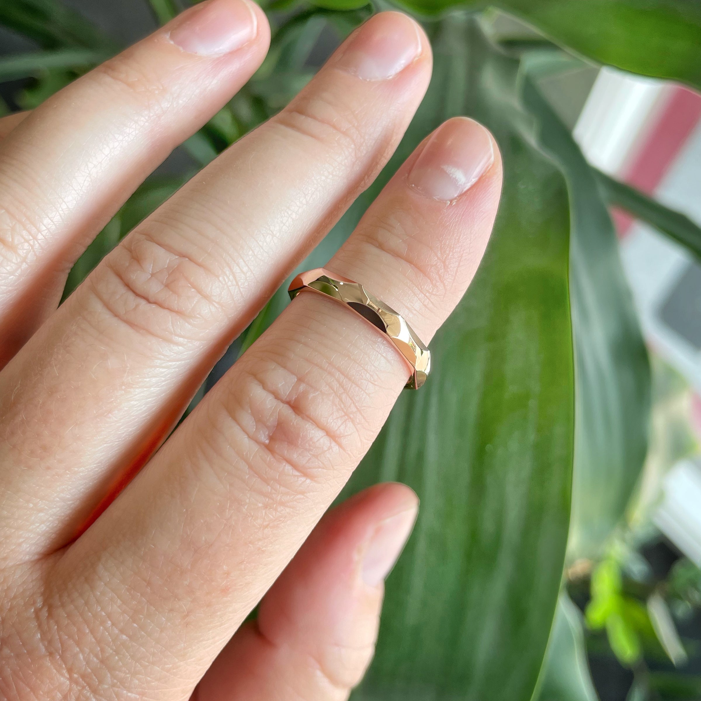 Moon Facet Ring