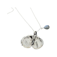 Kirra-Lea - Beetle Locket Necklace with Labradorite