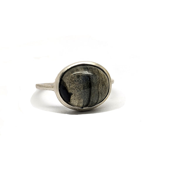 Oval Labradorite Ring