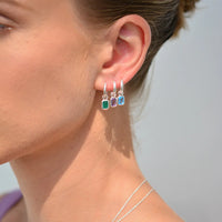 Linda Tahija - Gemme Huggie Earrings Sterling Silver