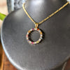 Gemstone Circle Pendant