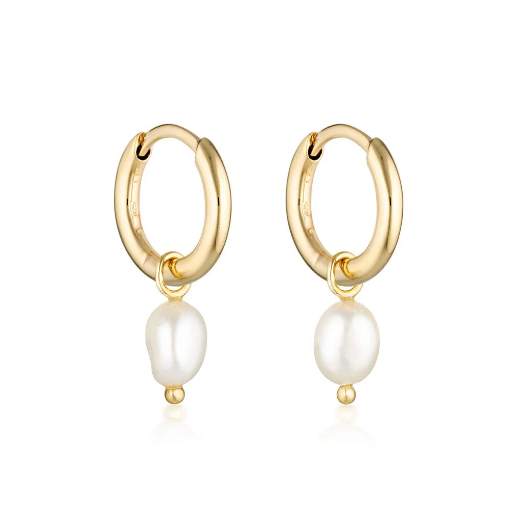 Linda Tahija - Baroque Pearl Classic Huggie Earrings