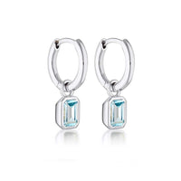 Linda Tahija - Gemme Huggie Earrings Sterling Silver