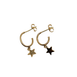 Star Stud Earrings 9ct Yellow Gold