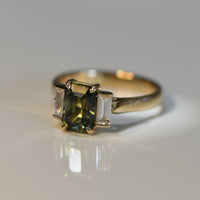 Second Empire Katia Ring - Sapphire and Diamonds
