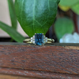 Second Empire Darcie Ring - Green Blue Sapphire