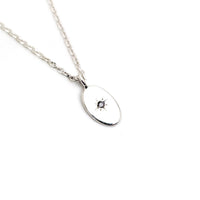Star Set Gemstone Pendant - Sterling Silver