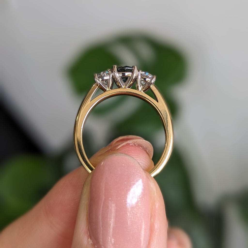 Second Empire Bexley Ring - Sapphire and Diamonds