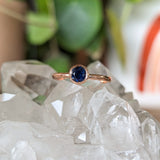 Second Empire Calanthe Ring - Blue Australian Sapphire
