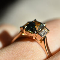 Second Empire Katia Ring - Sapphire and Diamonds