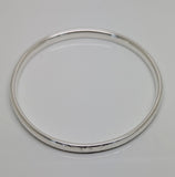 Solid Sterling Silver Engraved Bangle