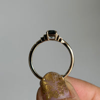 Second Empire Darcie Ring - Green Blue Sapphire