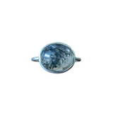 Oval Moss Agate Ring