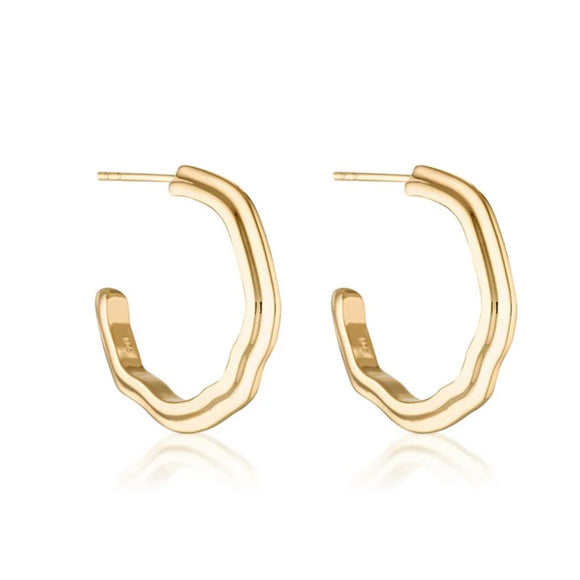 Linda Tahija - Contour Hoop Earrings