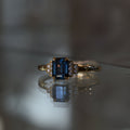 Second Empire Darcie Ring - Green Blue Sapphire