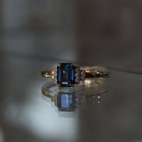 Second Empire Darcie Ring - Green Blue Sapphire