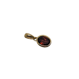 Garnet Oval Cut Pendant