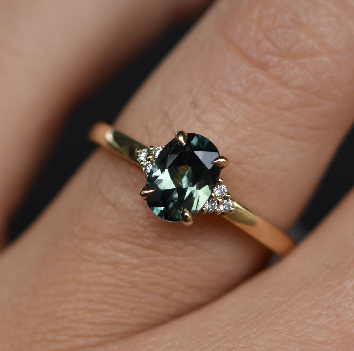 Second Empire Lea Ring - Sapphire and Diamonds