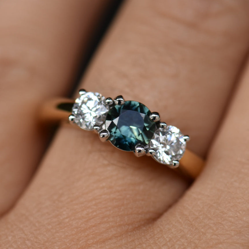 Second Empire Bexley Ring - Sapphire and Diamonds