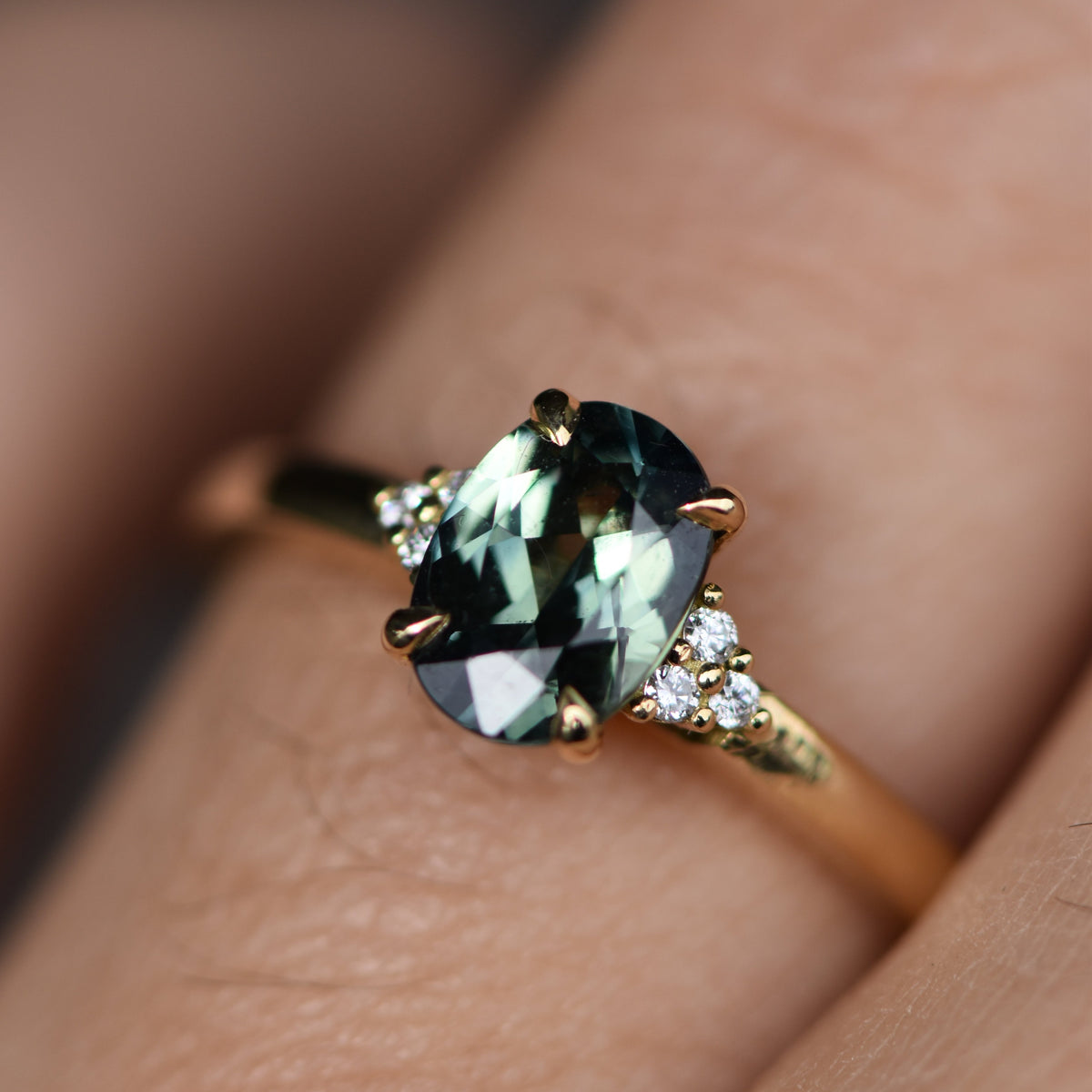 Second Empire Lea Ring - Sapphire and Diamonds