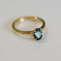 Second Empire Lea Ring - Sapphire and Diamonds