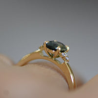Second Empire Lea Ring - Sapphire and Diamonds