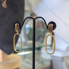 Oval Drops 9ct Yellow Gold Bonded