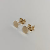 Flat Studs - 9ct Yellow Gold