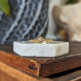 Beaded Diamond Ring